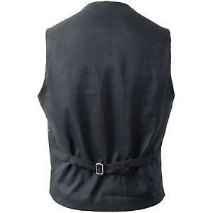 Black Kilt Vest For Men's