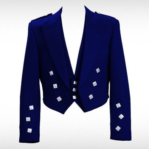 Blue Prince Charlie Wool Kilt jacket with vest