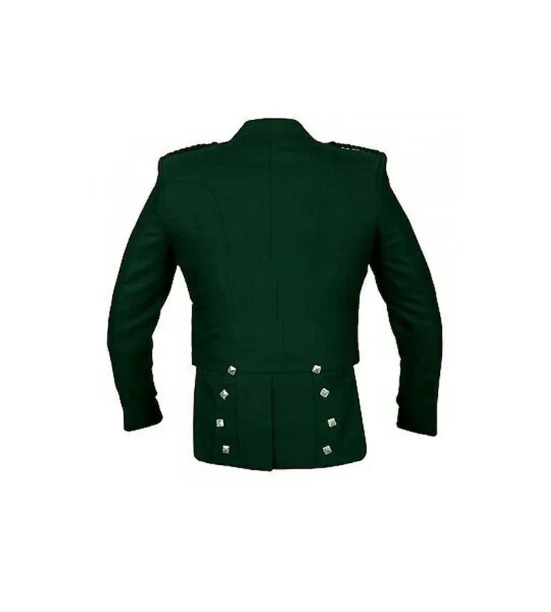Green Velvet Prince Charlie Kilt Jacket