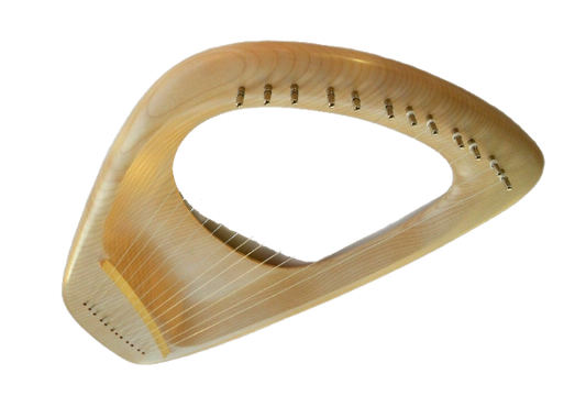 Lyre Harp 7 String Musical Instrument Pentatonic Ash Handcarved Waldorf Lyre