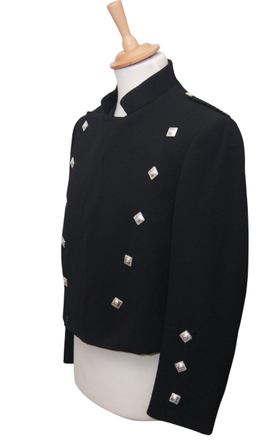 Black Wool Montrose Doublet Jacket