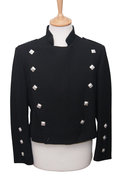 Black Wool Montrose Doublet Jacket