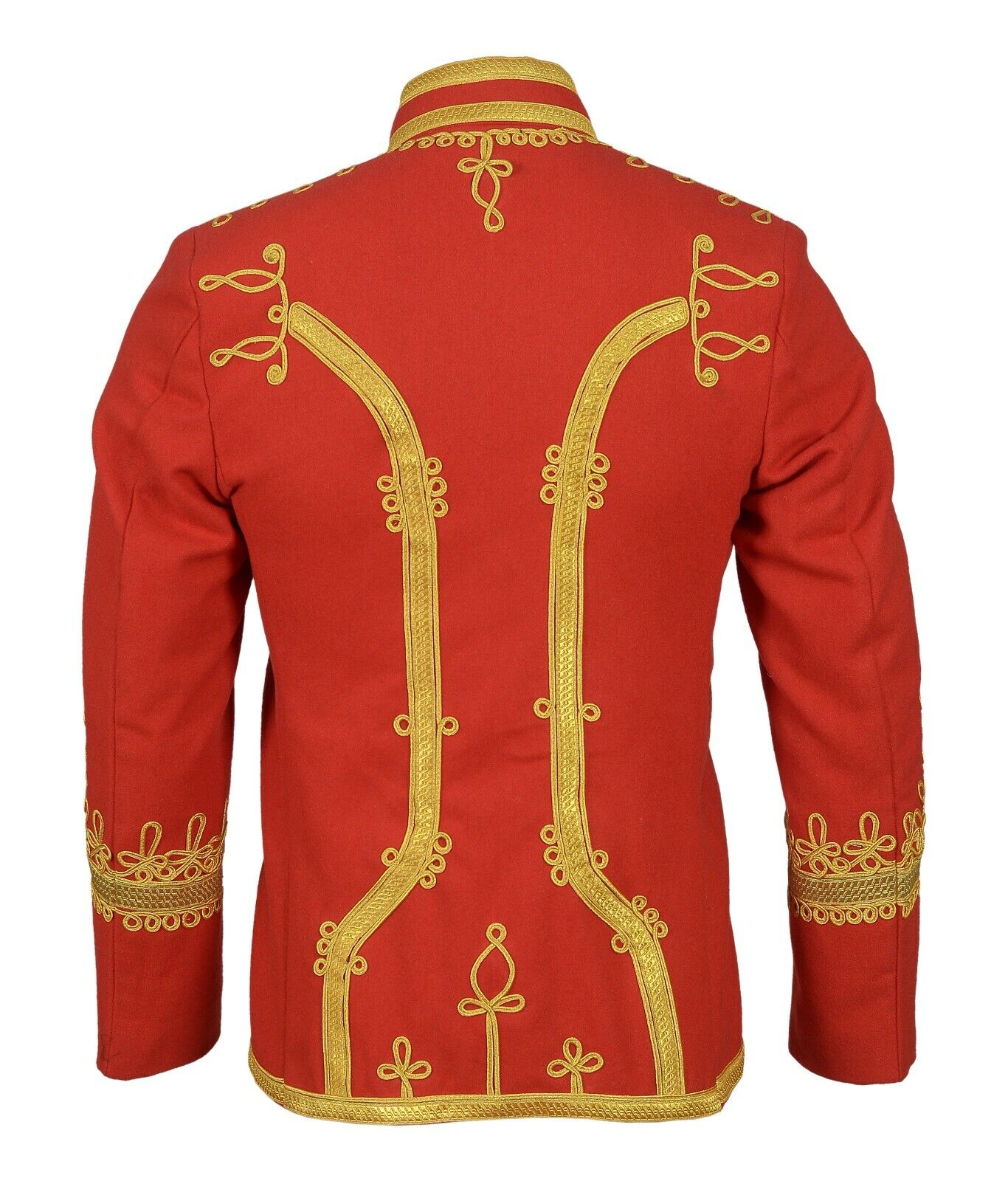 Red Napoleonic Military Hussar Jacket