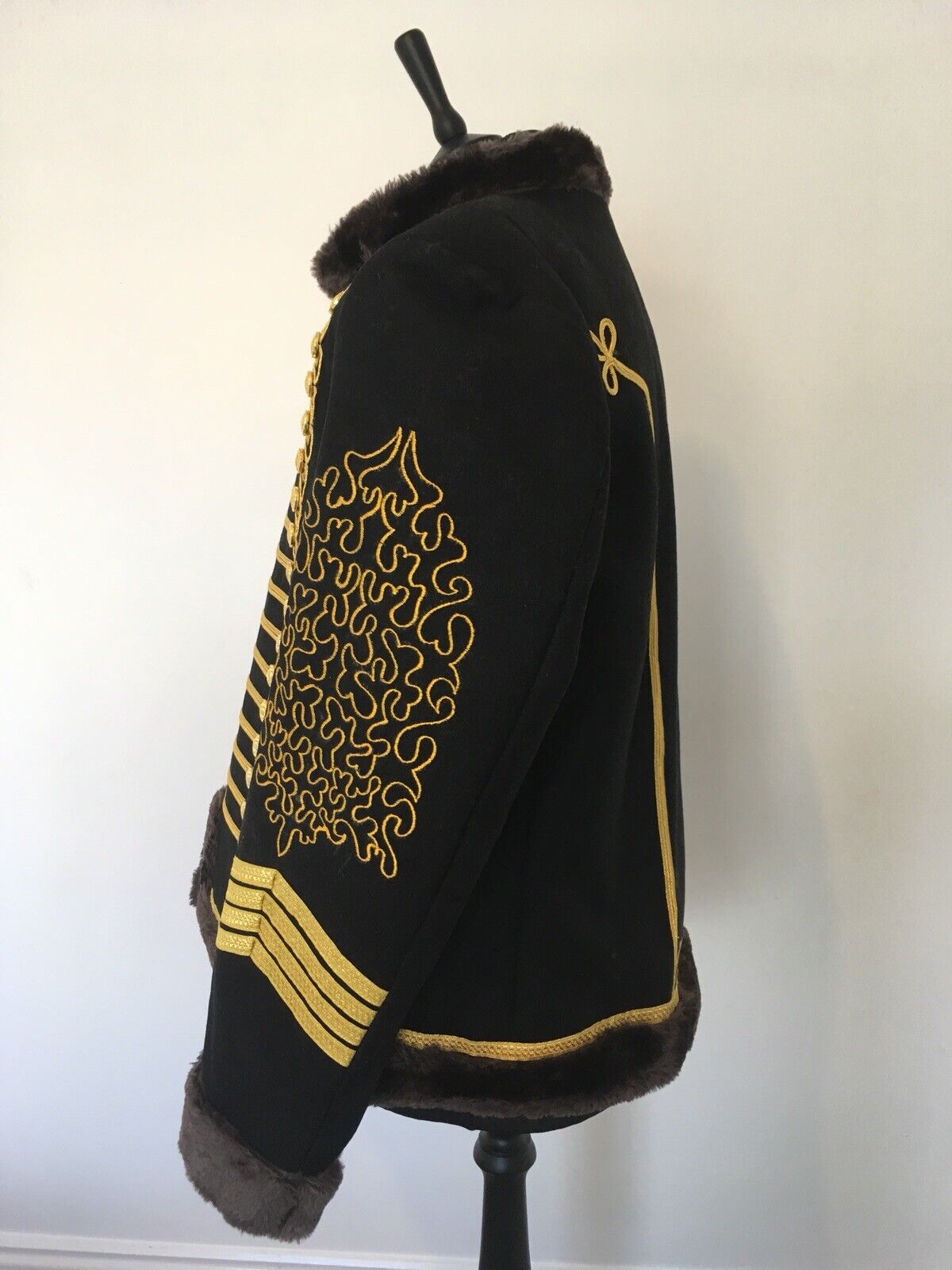 Black Napoleonic Hussar Jacket