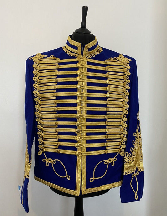 Blue Napoleonic Military Jimmie Hendrix Hussar Jacket