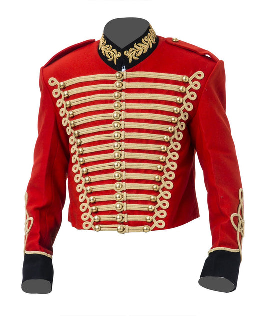 Red Military Hussar Jacket