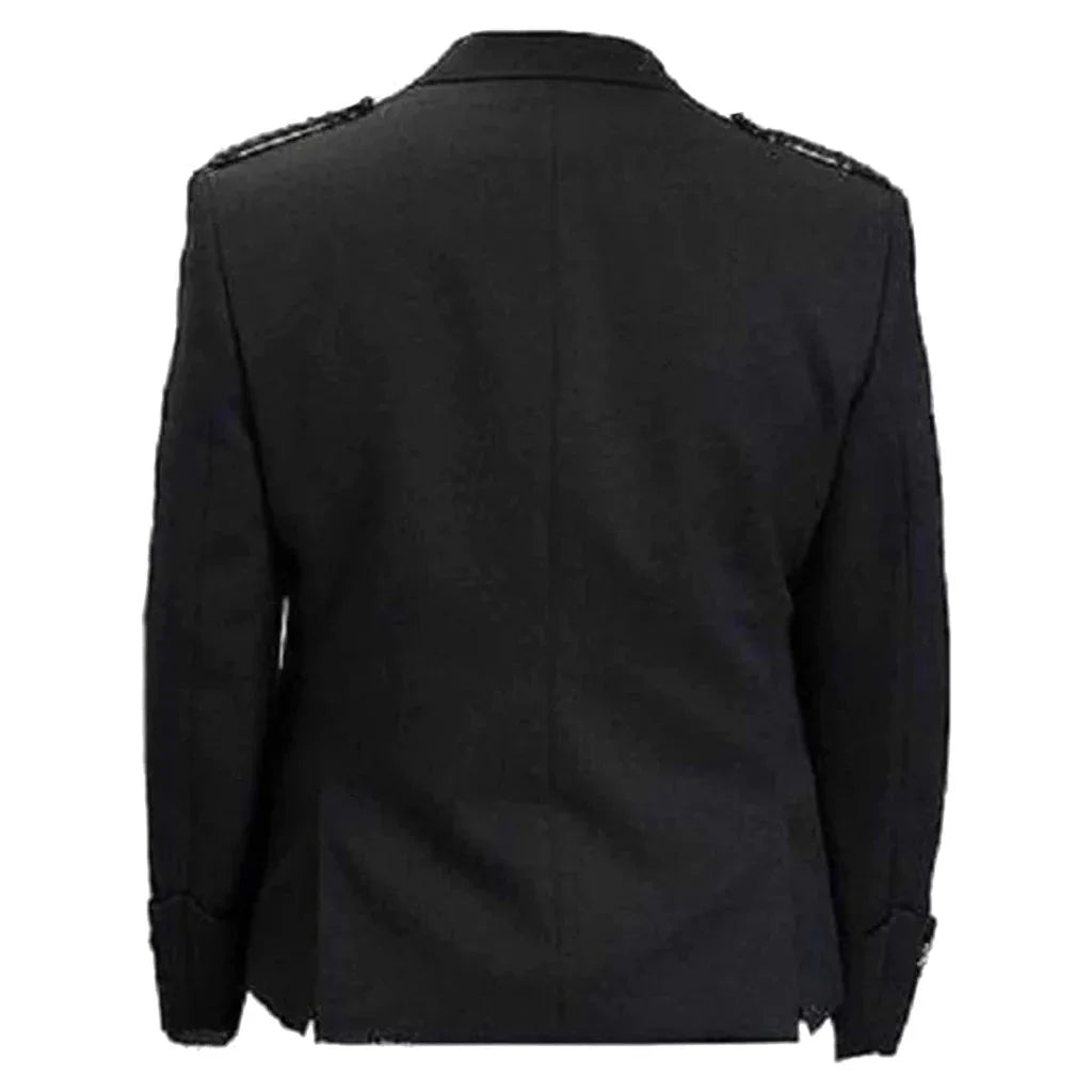 Black Argyle Kilt Jacket