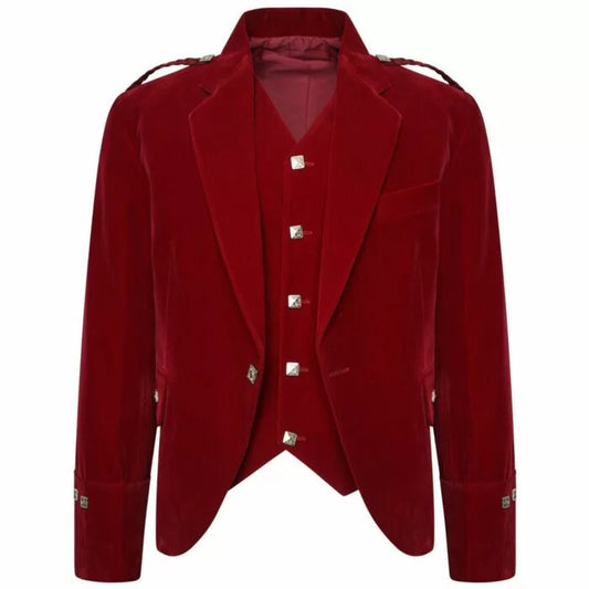 Red Argyle Kilt Jacket