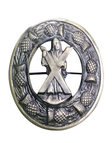 Saint Andrew Fly Plaid Brooch