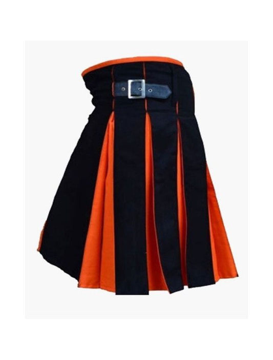 Black & Orange Hybrid  Fashion Kilt