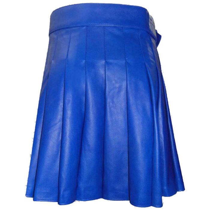 Blue Leather Kilt