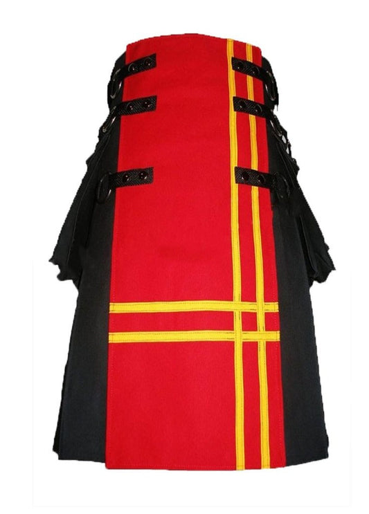 Fashion Kilt With Red Front Apron