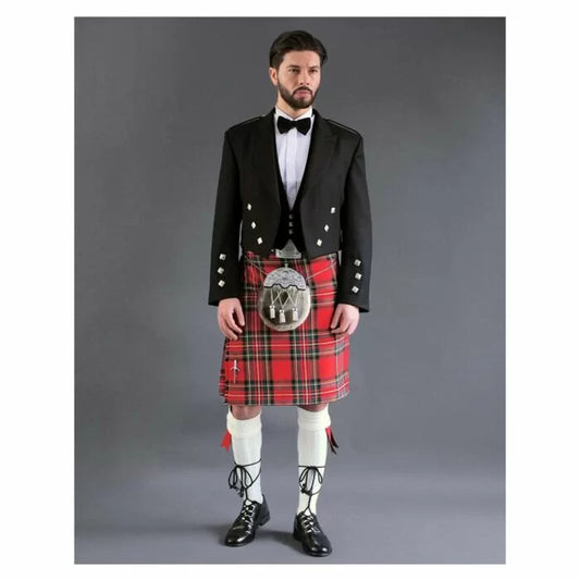 Royal Stewart Tartan Prince Charlie Outfit