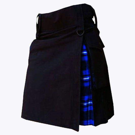 Ramsay Blue Tartan Hybrid Kilt For Women