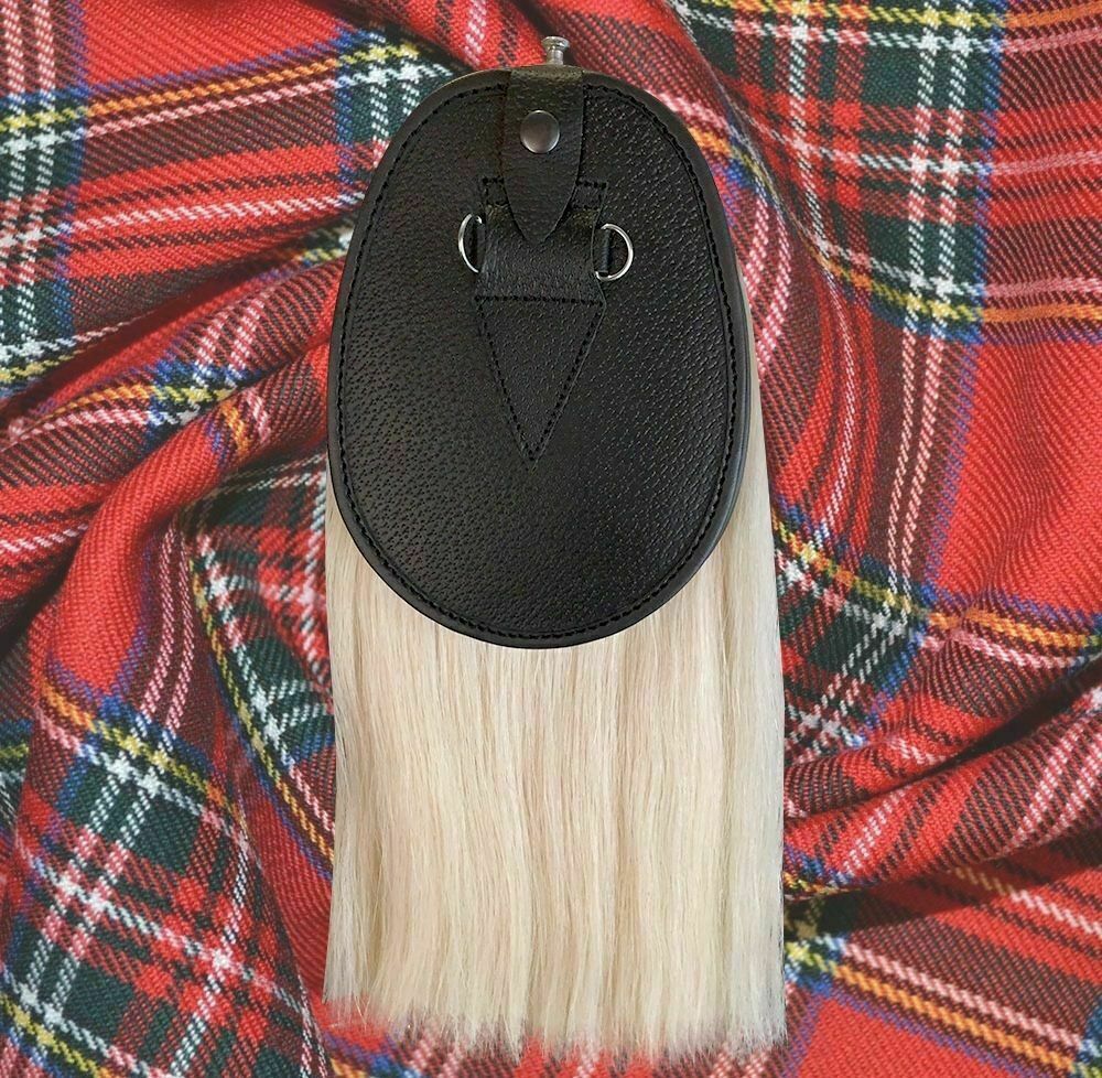 Horse Hair Sporran with Silver Celtic Cantle