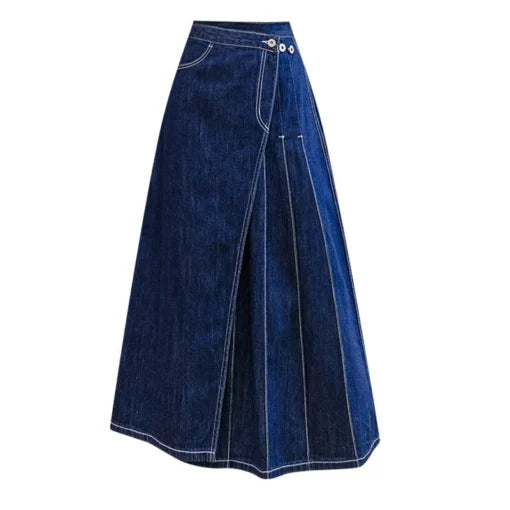 Women Long Denim Skirt